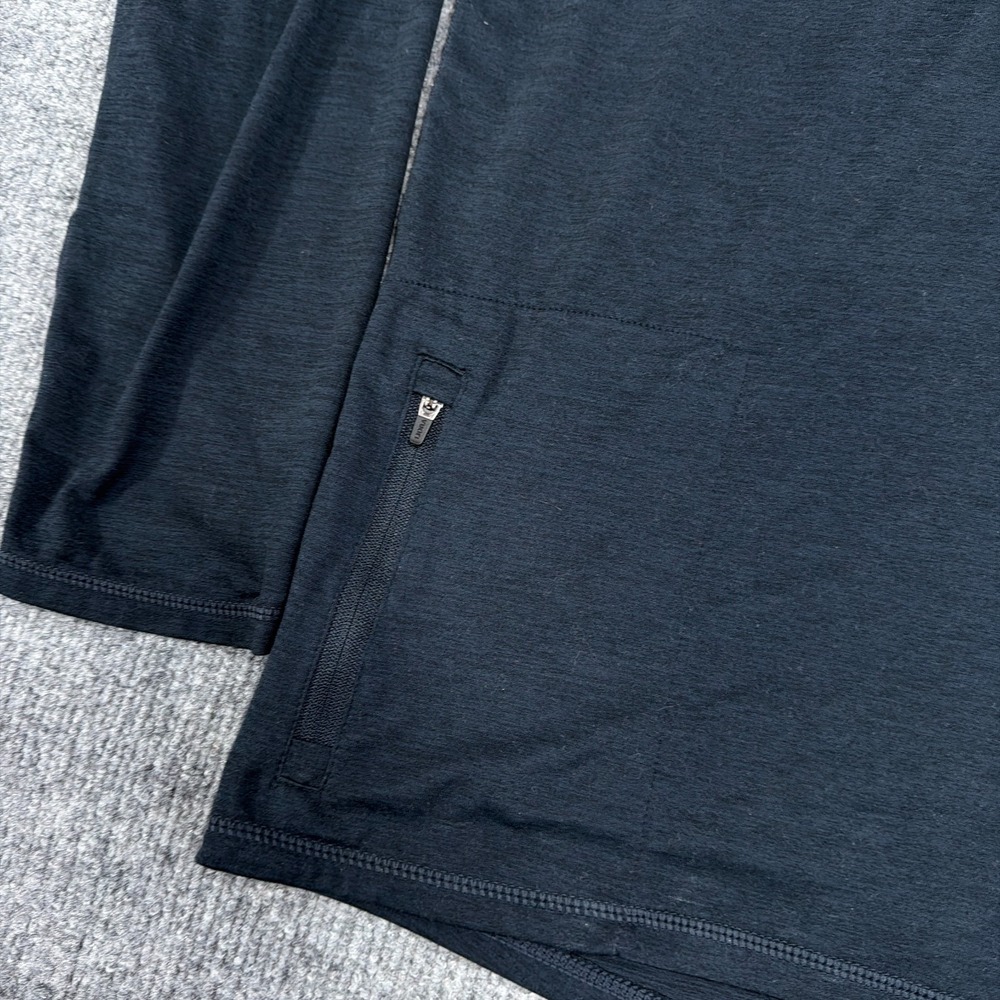 Vuori X Peloton Shirt Men 2XL Dark Navy Ease‎ Performance 1/2 Zip Golf Stretch - Picture 3 of 10